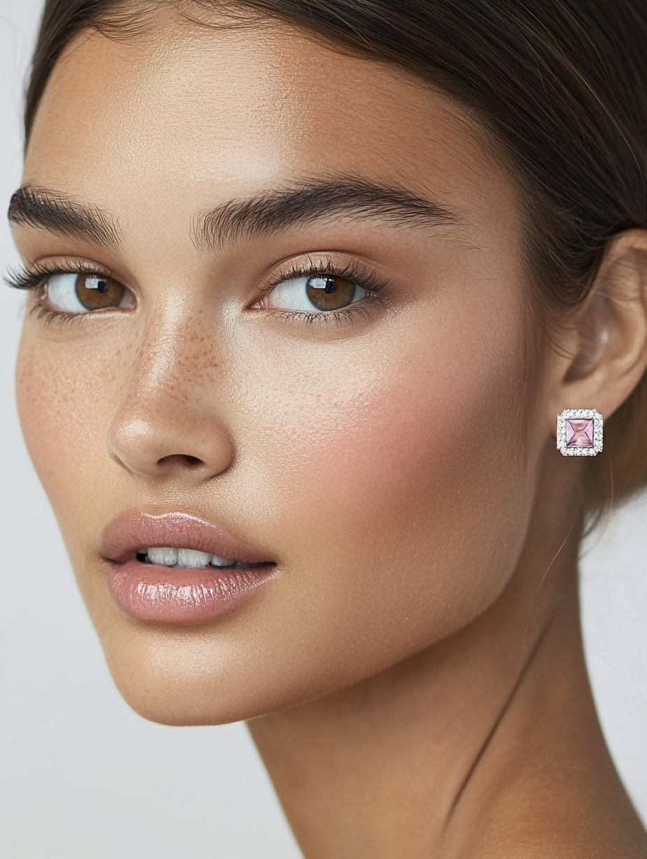 "Feel Me" Icy Pink Earrings