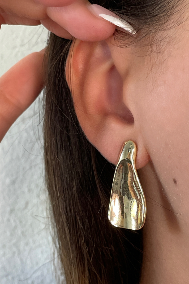Chrome Flat Earrings